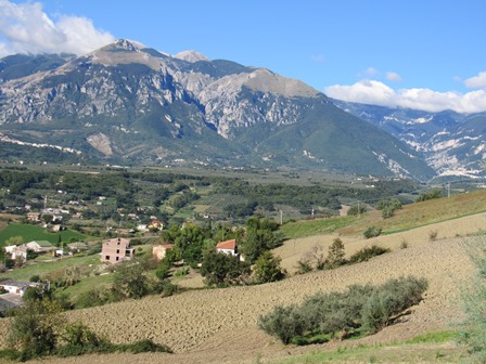 Farm house with open, fantastic mountain views, barn and 8000sqm of olive grove 